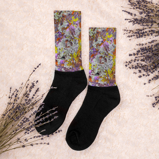 Crazy Lichen Abstract Socks by When Earth Speaks