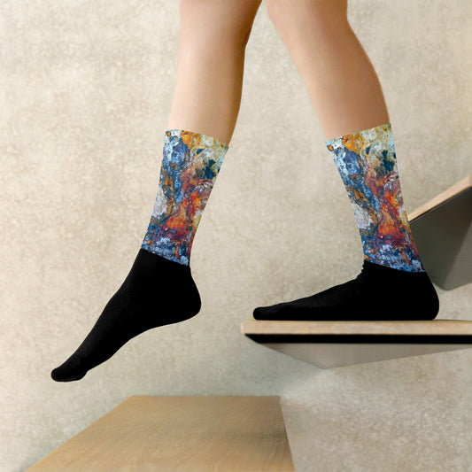 Crazy Colorful Geology Socks by When Earth Speaks