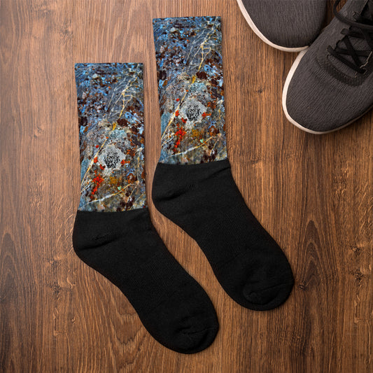 Crazy Rock Socks - Abstract Stone Print Socks